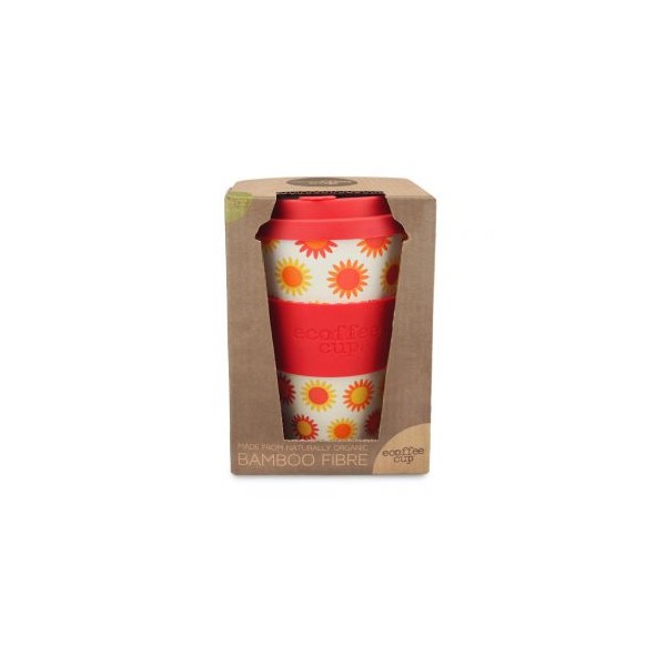 Ecoffee lonček za večkratno uporabo HAPPY WITH RED, 400ml