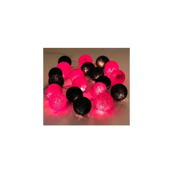 Bombažke pink črne 20 kosov