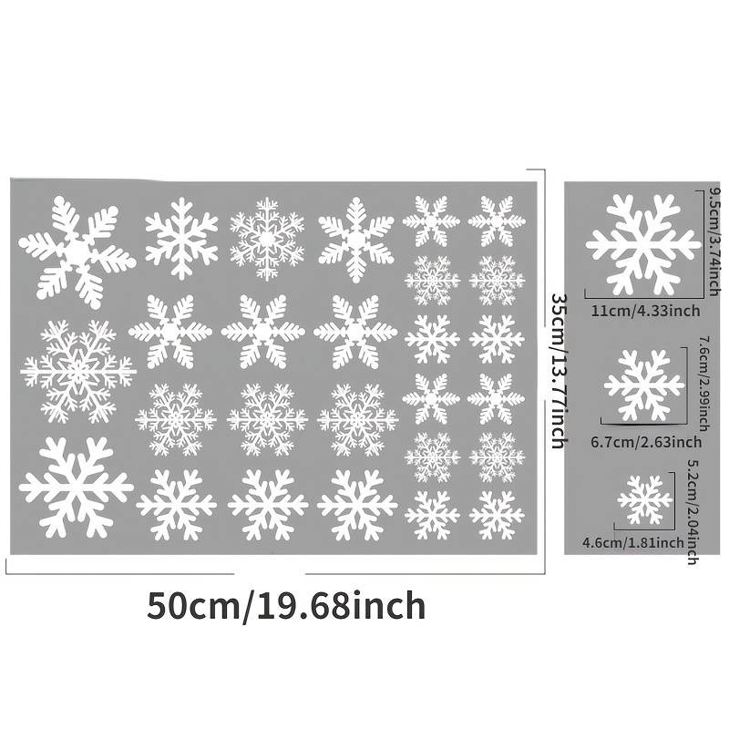 Nalepka za okno BELE SNEŽINKE