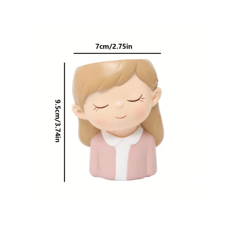 Cvetlični lonček DEKLICA Z ZAPRTIMI OČMI