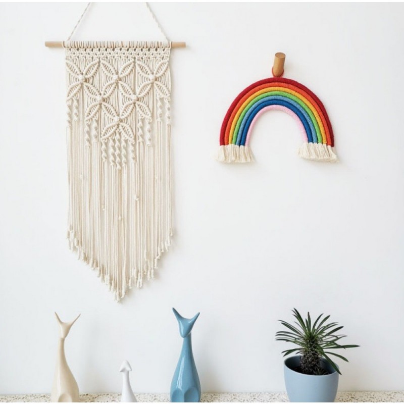 Viseča dekoracija makrame na steni WN3