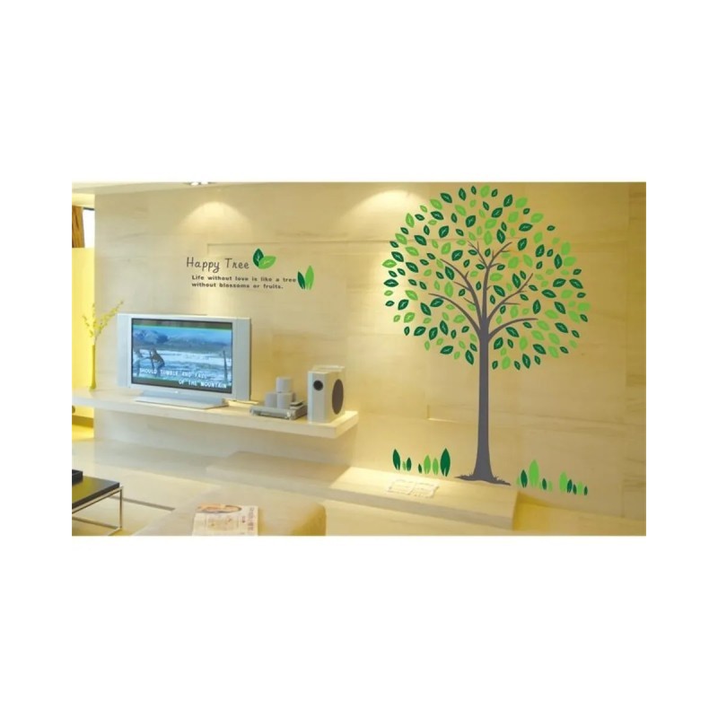 Stenska nalepka za dom, HAPPY TREE