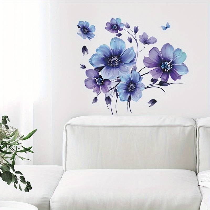 Stenska nalepka ŠOPEK VIJOLIČNIH ROŽIC