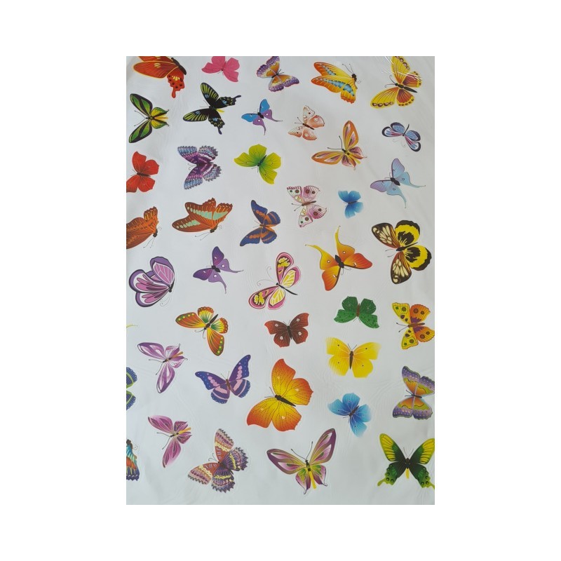 Stenska nalepka s pisanimi metuljčki