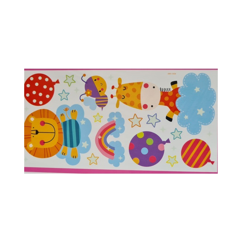 Stenska nalepka za otroško sobo, sveti v temi, LEVČEK