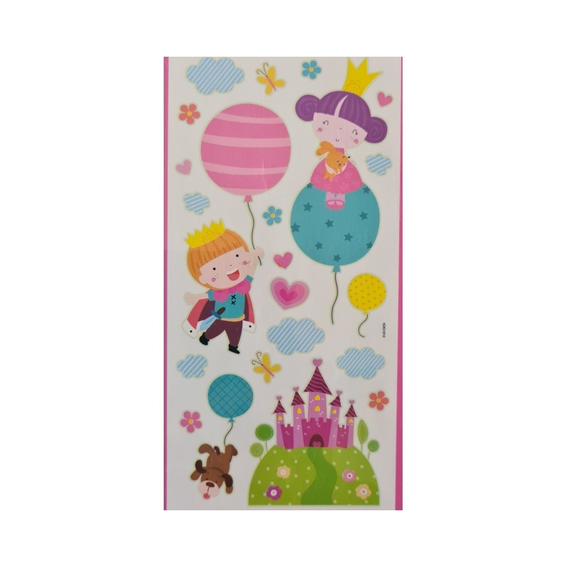 Stenska nalepka za otroško sobo, sveti v temi, PRINCESKA