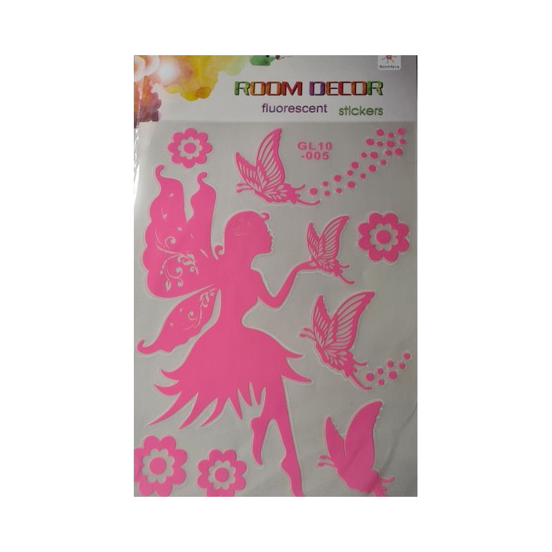 Stenska nalepka za otroško sobo, sveti v temi, VILA