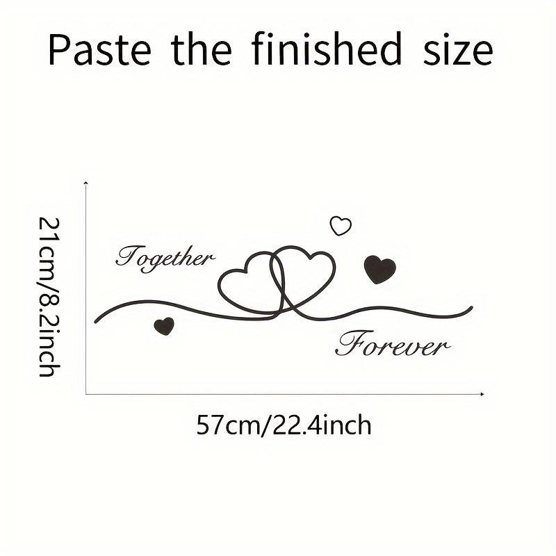 Stenska nalepka TOGETHER FOREVER za spalnico