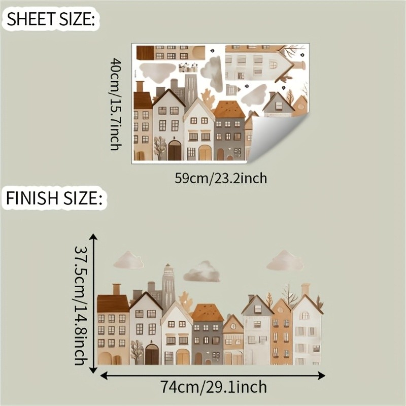 Stenska nalepka HIŠKE