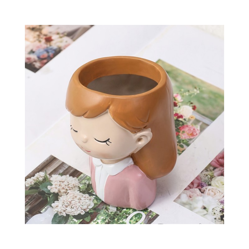 Cvetlični lonček DEKLICA Z ZAPRTIMI OČMI