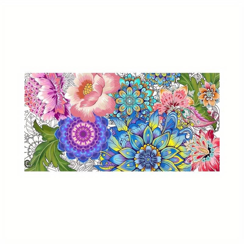 Brisača za plažo, s črtastim potiskom 70x150, CVETLIČNA