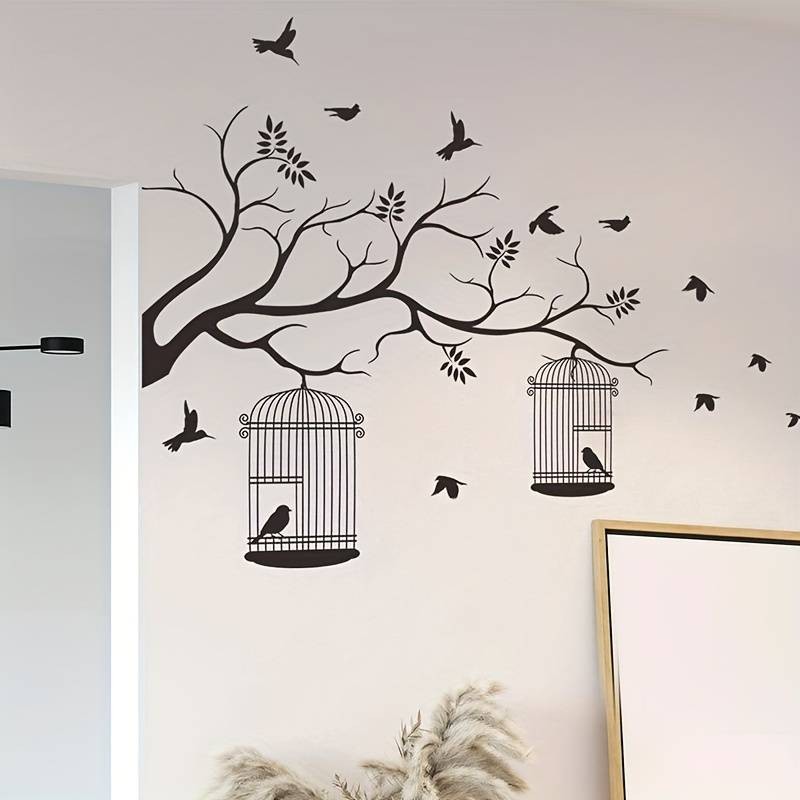 Stenska nalepka PTIČJI KLETKI 