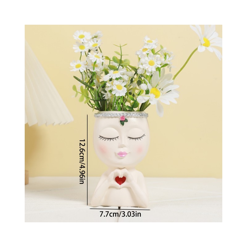 Cvetlični lonček VILA S SRČNIM POZDRAVOM