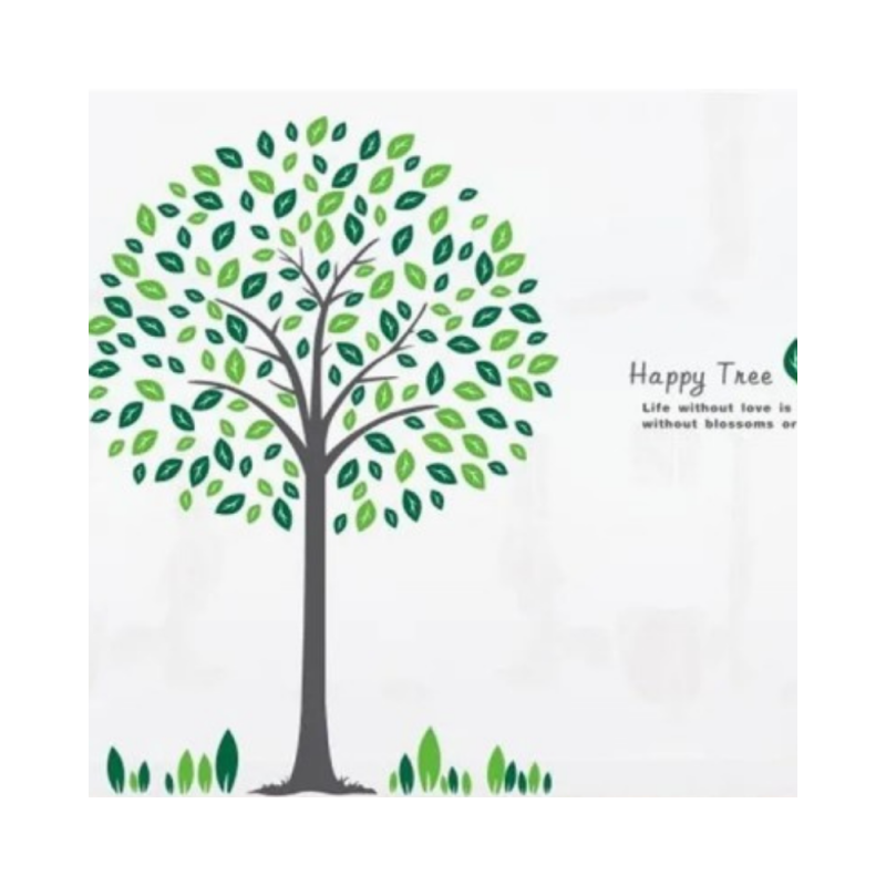 Stenska nalepka za dom, HAPPY TREE
