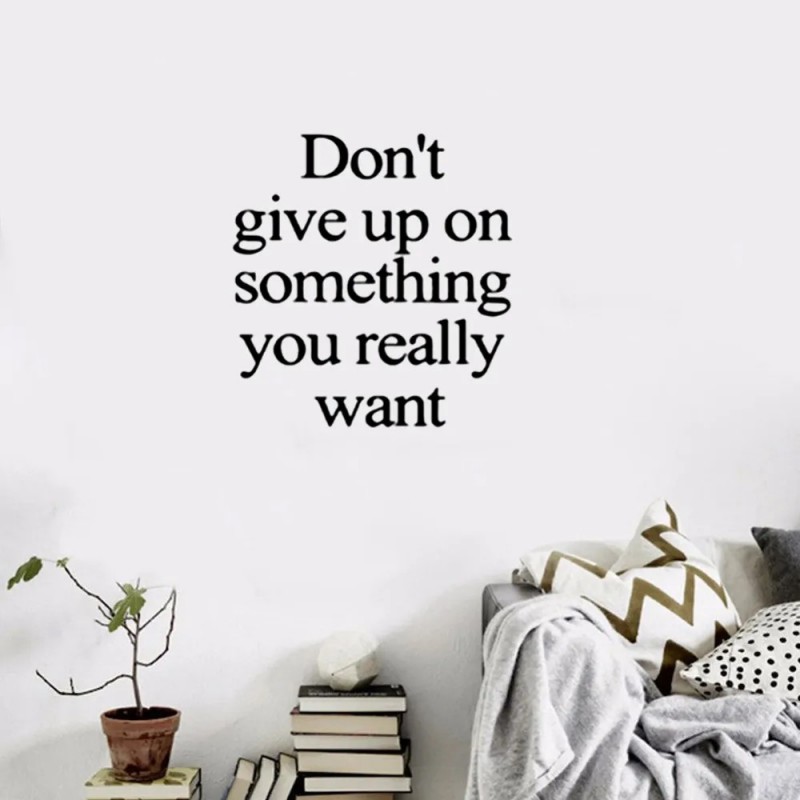 Motivacijska stenska nalepka DONT GIVE UP 