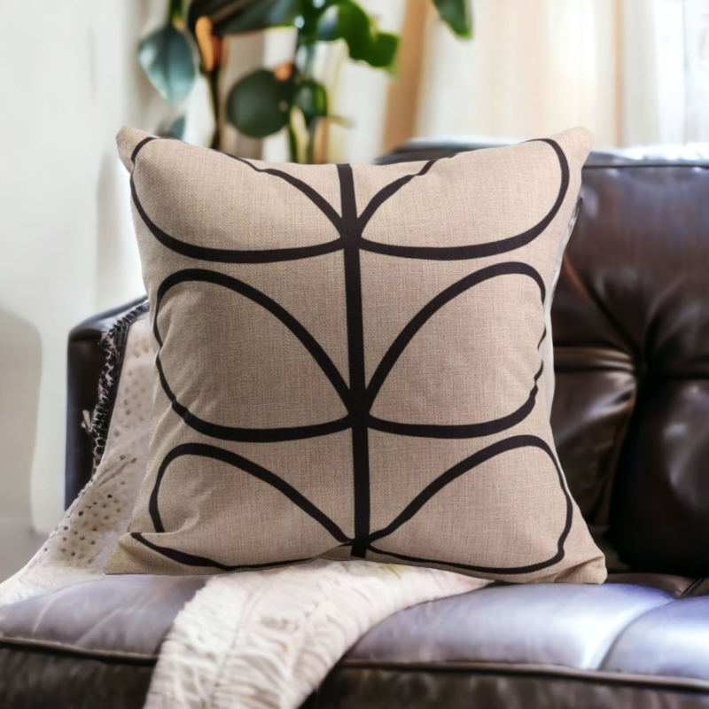 Prevleka za blazino LISTKI bež