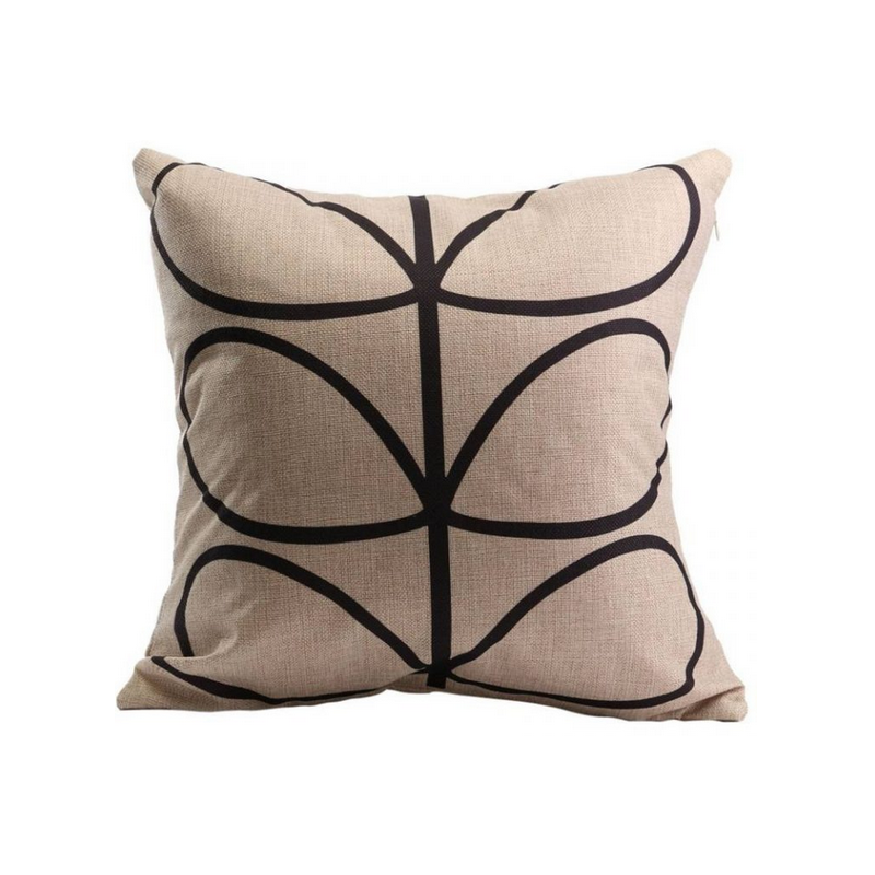 Prevleka za blazino LISTKI bež