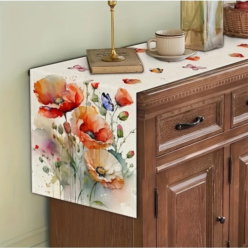 Namizni tekač 33cmX183cm, ŠOPEK Z MAKI 