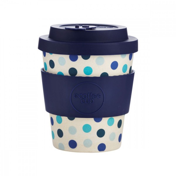 Ecoffee lonček za večkratno uporabo BLUE POLKA 240ml