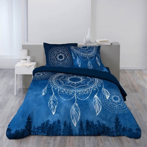 Posteljnina 200X200, DREAMCATCHER BLUE