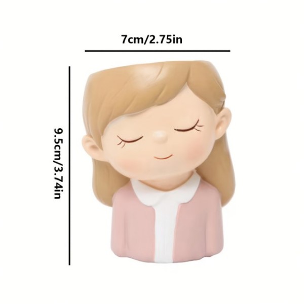 Cvetlični lonček DEKLICA Z ZAPRTIMI OČMI