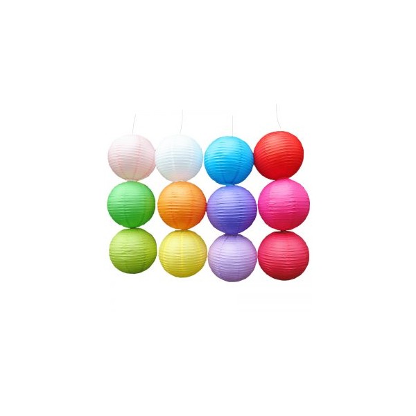 Lanterne pisane papirnate,12 kosov