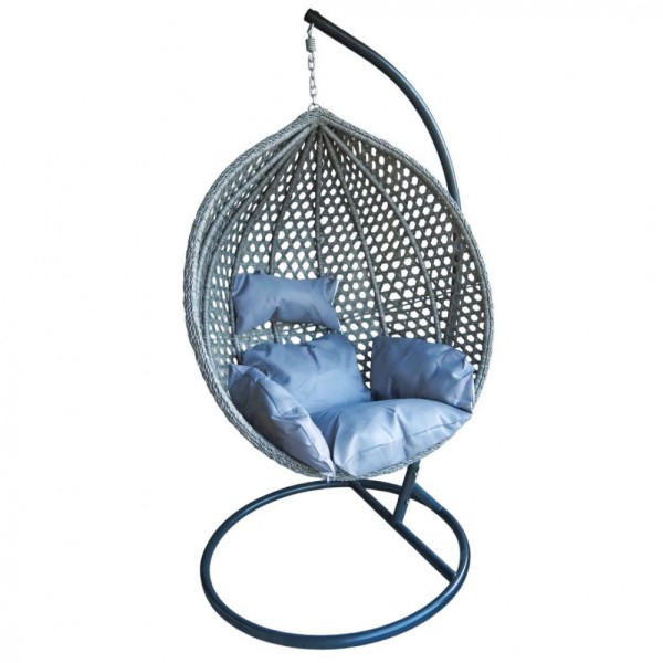 Gugalnik jajčka v rjavi barvi, z blazinami