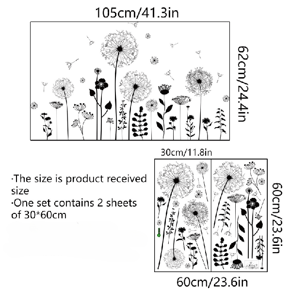 Stenska nalepka REGRATOVE LUČKE IN ROŽICE 