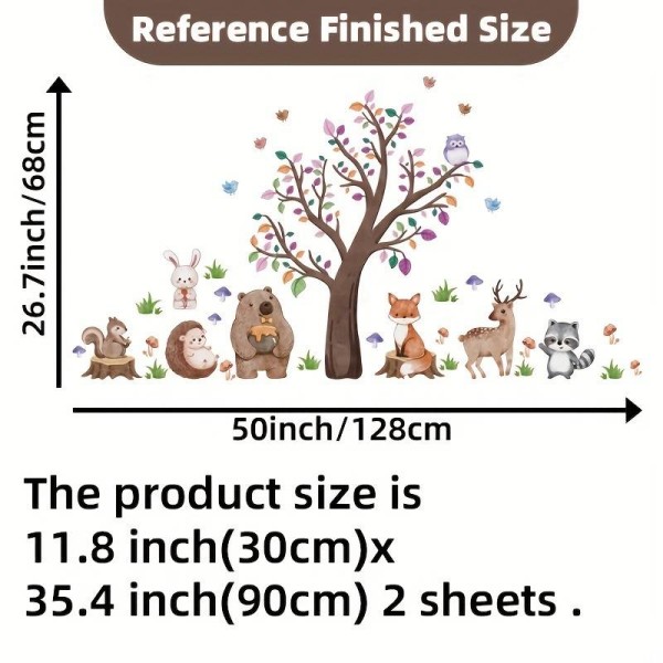 Stenska nalepka V GOZDU 