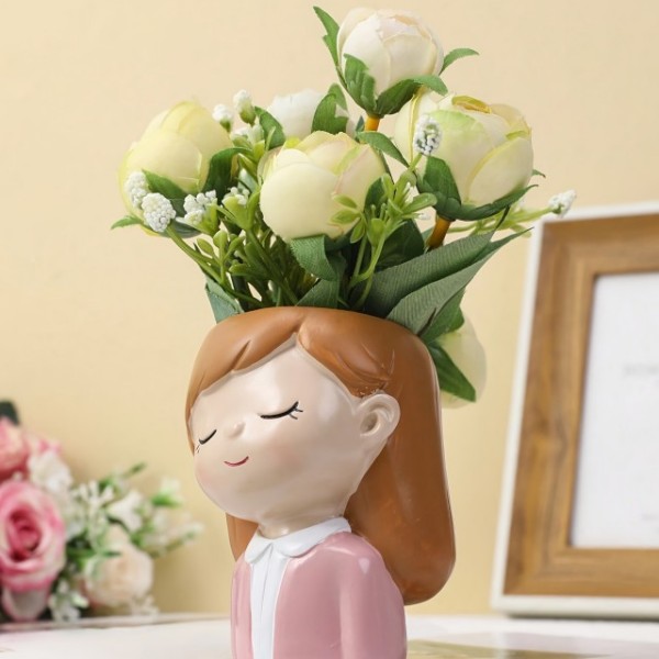 Cvetlični lonček DEKLICA Z ZAPRTIMI OČMI