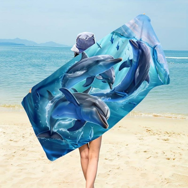 Brisača za plažo 70x150, DELFINI