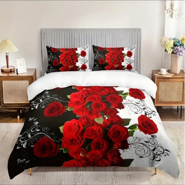 Posteljnina 200X200, ŠOPEK VRTNIC