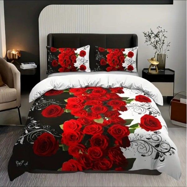 Posteljnina 200X200, ŠOPEK VRTNIC