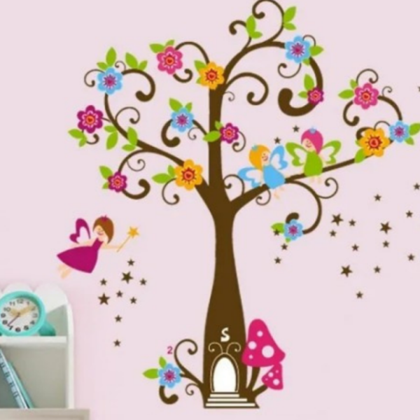 Stenska nalepka VILE NA ČUDEŽNEM DREVESU