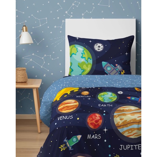 Otroška posteljnina 140X200, RAKETE V VESOLJU 