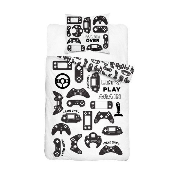 Otroška posteljnina 140X200, GAME OVER