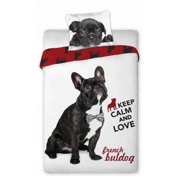 Otroška posteljnina 140X200, FRENCH BULLDOG