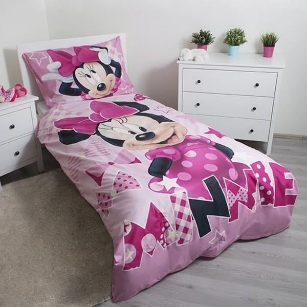 Otroška posteljnina 140X200, MINNIE (sveti v temi) 