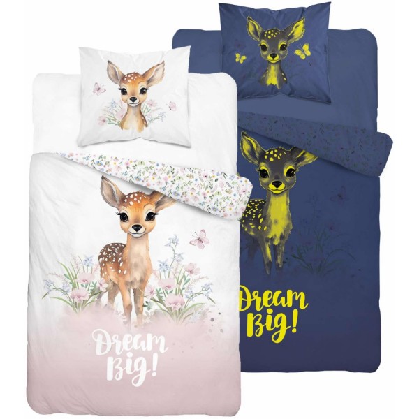 Otroška posteljnina 140x200 DREAM BIG (sije v temi)