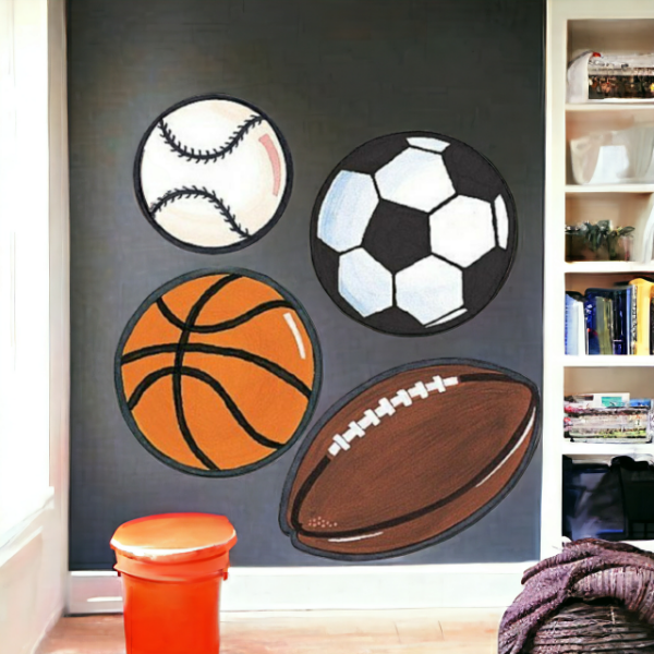 Stenska nalepka za otroško sobo, ŽOGE