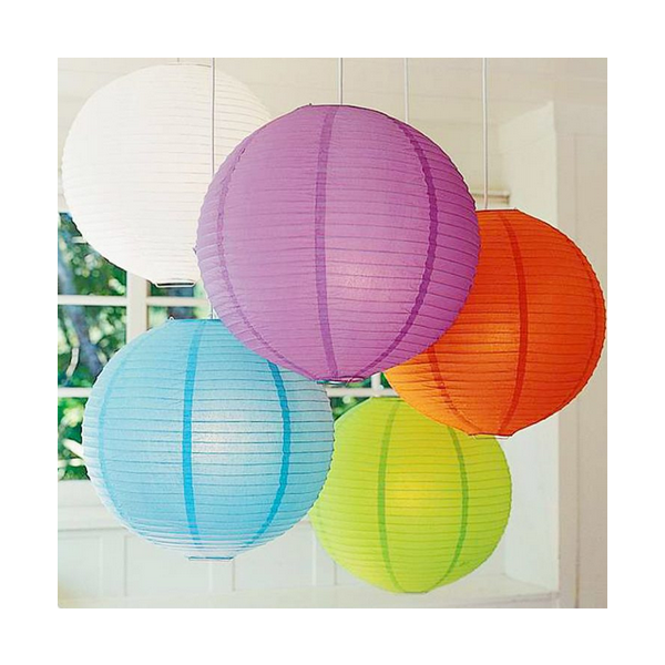 Lanterne pisane papirnate,12 kosov