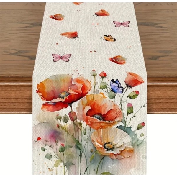 Namizni tekač 33cmX183cm, ŠOPEK Z MAKI 