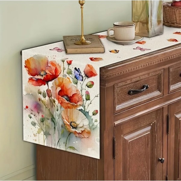 Namizni tekač 33cmX183cm, ŠOPEK Z MAKI 