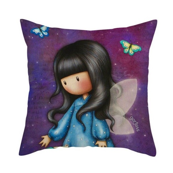 Okrasna blazina VILA Z METULJČKI IN KRILI