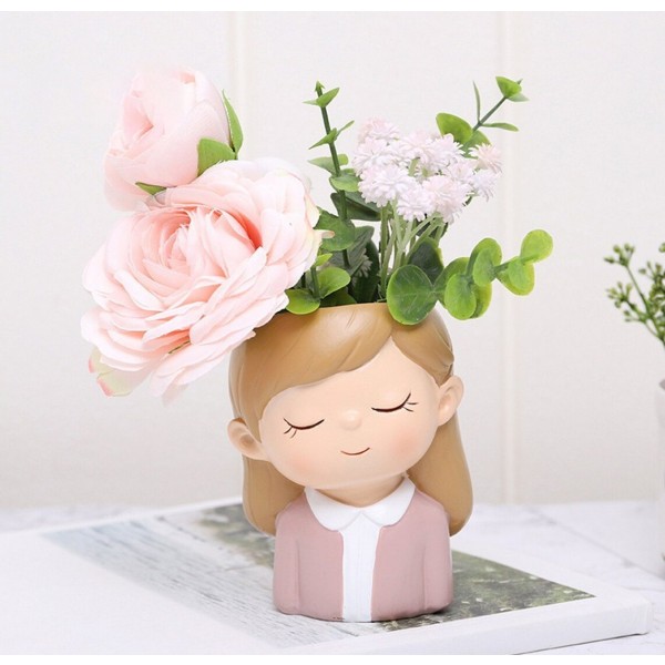 Cvetlični lonček DEKLICA Z ZAPRTIMI OČMI