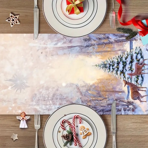 Božični namizni tekači 33cmX183cm ZIMSKA PRAVLJICA