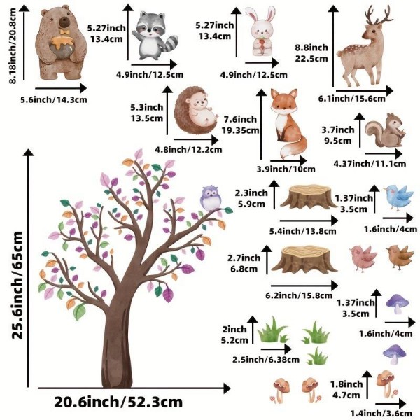 Stenska nalepka V GOZDU 