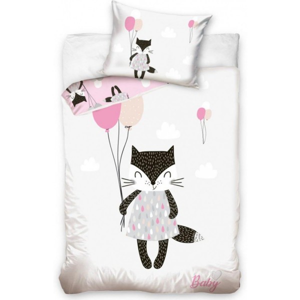 Otroška posteljnina 135X100 LISIČKA Z BALONOM