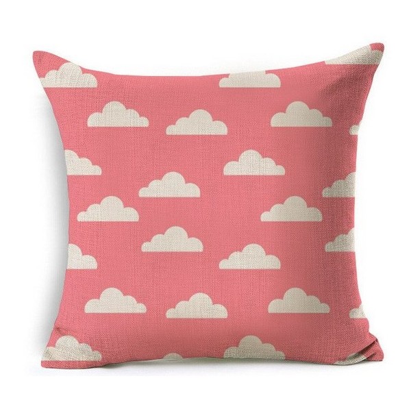 Prevleka za blazino OBLAČKI, roza 