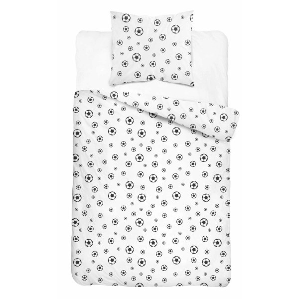 Otroška posteljnina 140X200, NOGOMETNE ŽOGE